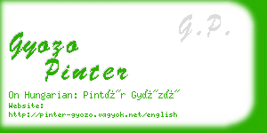 gyozo pinter business card